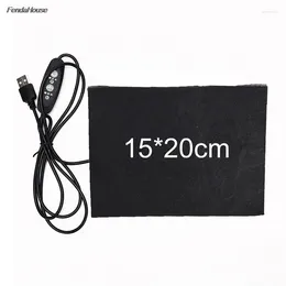 Halılar 5V 15 20cm Termal Karbon Fiber USB USB Sıcaklık Kontrolü Isıtıcı Isıtma Ped 3 Dişli Diy Mat