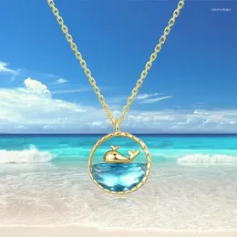 Pendant Necklaces Whale Necklace Female Luxury Niche High Sense Fishtail Clavicle Chain To Send Girlfriends Gifts
