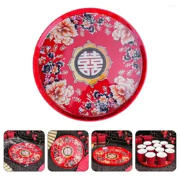 Tea Trays Serving Tray Dish Snack Salsa Chips Party Chinese Platters Containers Dividers Set Platter Plate Candy Wedding