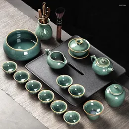 찻잔 세트 Infuser Tea Tea Complete Set Pot Potor Luxury 회전 제조업체 China Full Teekomplekt 액세서리 GPF40XP