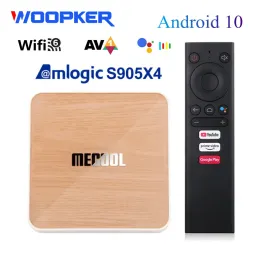 Box Mecool KM6 Deluxe Edition Smart TV Box Android 10 Amlogic S905X4 BT5.0 WiFi 6 Google Certified 4G 64G AV1 1000M 4K SET Top Box