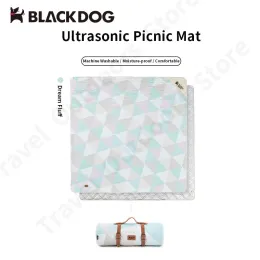 パッドNatureHikeBlackDog Ultralight Camping Mat 1.3kg/1.69kg大きなエリア2x2mモイスチャープルーフマットファミリー旅行Hine Washable Two