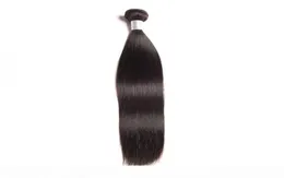 Estensioni dei capelli umani peruviani dritti capelli vergini interi trame di colore naturale 95100g pezzo setoso dritto uno bundle1504344