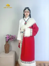 Ethnic Clothing Tibetan Robe Pography Women's Dance Lhasa Travel