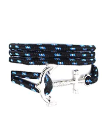 Mode nytt silver ankare wrap armband kvinnor flerskikt paracord reparmband för män hoppas vänskap armband smycken gåva som8541195