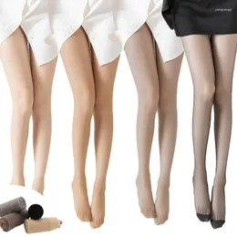 Women Socks Skin Color Tights Summer Tear Resistant Anti-cored Hook Wire Pantyhose Black Stockings Breathable Slim Ultra Thin Leggings