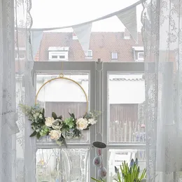 Dekorative Blumen Muttertagskranz Retro Rose Simulation geschmückt nach Hause moderne Kränze für die Haustür Winter