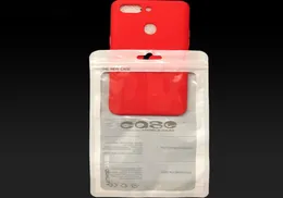 Förpackningsväskor mobiltelefonfodral Paketpåse Retail Plastic Ziplock Accessories Lämpliga för alla typer Telefoner Transparent Hang Hole PO5630909