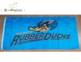 Milb Akron Rubbers Flag 3*5ft（90cm*150cm）ポリエステルバナー装飾飛行庭のお祝いギフト6427566