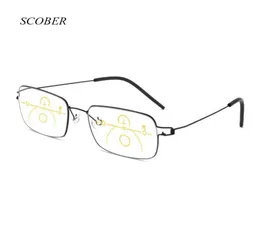 Senza viti Antiblue Progressive occhiali da lettura multifocale Smart Zoom Women molto vicino agli occhiali da sole in vetro presbiopico3395926