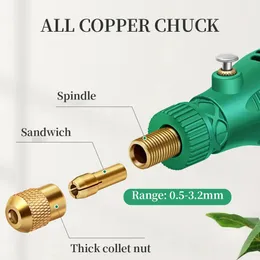 110-240V Mini Electric Drill Grinder Graver Pen Polering Hand Elektrisk Rotary Tool Slipmaskin Miniatyr Hushållsverktyg