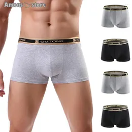 Underpants Men Underwear Boxers Cotton Soft Low Waist Breathable Cueca Boxer Para Hombre Sexy Shorts Calzoncillo