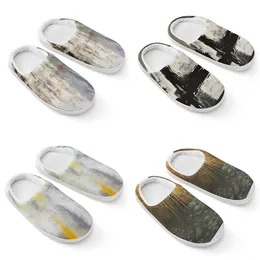 Gai män kvinnor utomhus kvinnors designer sandaler sommarstrand färgglada bilder grå inomhus glid mode toffel storlek 36-45 A19-8