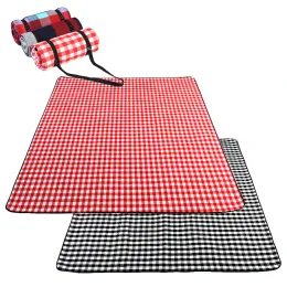 Pads Pod Pad Soft Bloanet Outdoor складное водонепроницаемое одеяло Camping Beach Plaid Mate Cath Beach Flalel