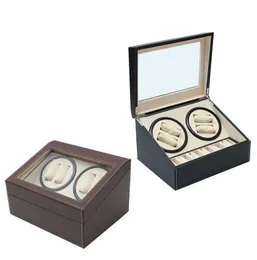 PU skóra Automatyczna 46 Watch Winder Rotator Przechowywanie skrzynki do przechowywania Pudełka Organizator Organizator Silent Operacja Automatyczna rotacja Wszystkie aspekty7609842