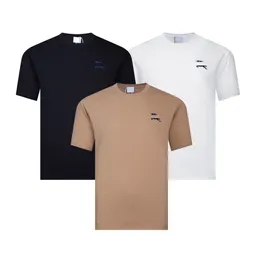 Fashion Designer Thirt Men Shirt Tees di alta qualità Magliette Small Logo Cotton ad alta densità ricamo estate traspirante Incasico traspirato Minimalista Top Top Si-XL Europeo S-XL