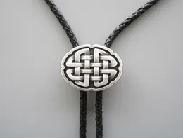 Original Antique Real Silver Plated Celtic Knot Bolo Tie Halsband Bolotie-070SL Gratis frakt Helt ny i Stock9043295