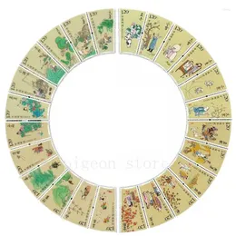 Wrap regalo 2024-2024 24 Termini solari (1234) Serie Stamps Spring Summer Autumn and Winter Pieces