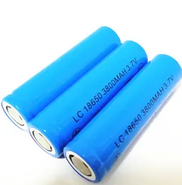 High quality LC 18650 3800mAh Blue 37 V lithium battery can be used in LED flashlight digital camera and so on8074000