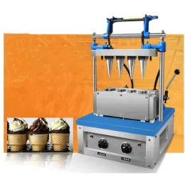 Makers Electric Ice Cream Wafer Cone Making Machine 4 Heads DST4 Free CFR till Sea Four A Pizza