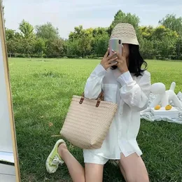 Shopping Bags Women Straw Bag Female Summer Rattan Handmade Storage Handbag Fashion Reusable Eco Grocery Totes