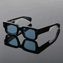 Óculos de sol de acetato quadrado de ascari jmm homens de alta qualidade designers de moda de qualidade Óculos UV400 Mulheres artesanais ao ar livre de óculos solares 240411