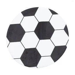 Tappeti Creative Soccer Rug rotondi in forma a forma di calcio