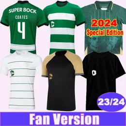 2023 24 Coates Lissabon Mens Soccer Jerseys 2024 Special Edition Paulinho Neto Nuno Santos Pedro G. Trincao Home Away 3rd 4th Football Shirts Short Sleeve Uniform