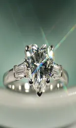 Victoria Weick Luxury Jóias 925 Sterling Silver CZ diamante Topázio Branda de noivado de casamento Coração Mulheres do dedo Ringue de presente Size8598811