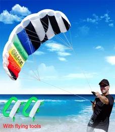 Двойные линии паразол воздушный змей Летучие инструменты Линия Power Craid Pailing Kitesurf Rainbow Outdoor Toys Sports Beach Stunt Kites4225851