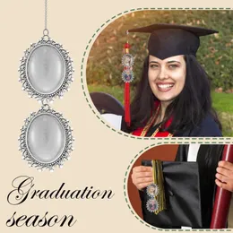 Decoração decorativa Decoração do ano Crystal Diy College Frame Pingente Gifts Po Graduação Brims Season Gemstone Hangs Mom Glass Heart