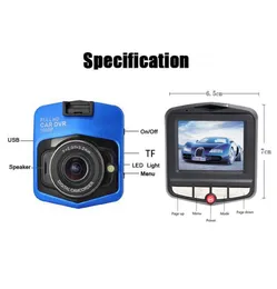 GT300 Original Mini Car DVR Câmera Dashcamera Full HD 1080p Video Registrator Recorder Night Vision Cycle Recording Dash Camera9758598