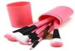 12 PC Bucket Makeup Brush Set Tube Brus Set Make Up Artist Eyeshadow Brush Blandning Foundation Kit Makeup Comestic Tools5666016