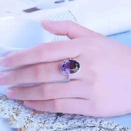 خواتم الكتلة Umcho 925 Silver Original Women's Ring Atacado مع الأحجار الكريمة على شكل بيضاوي على شكل أحجار زفاف هدية عيد ميلاد الأزياء اليهود