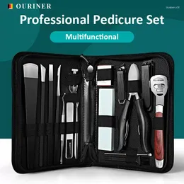 Kit per nail art 16pcs/set di pedicure set strumenti di unghie dei piedi incarniti kit di correzione di rimozione del piede di trattamento premium.