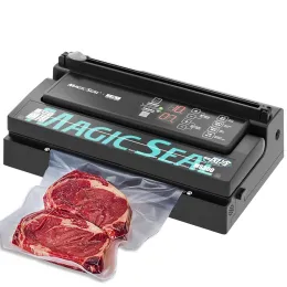 Maskiner Magic Seal MS300 Vakuumtätningsmaskin Professionell Commercial Food Vacuum Sealer Automic Packaging Home Vakuummaskin