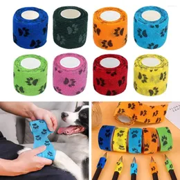 Hundekleidung 8pcs 4,5 m farbenfrohe Sport-Selbstklebstoff nicht gewebter Elastizitätsbahn-Wrap-Klebeband für Kniestützpolster Finger Knöchel Palm Schulter