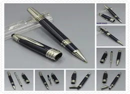 Högkvalitativ JFK Dark Blue Metal Roller Ball Pen Ballpoint Pen Fountain Pen Office Stationery Luxury 4810 Skriv bläckpennor Gift 6195042