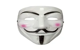 Costume Accessories V Shape Masks For Men Halloween Vendetta Party Male Classic Mask Cosplay Mens White Yellow8797595