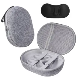 Fälle Filz mit Tragetasche Antiscratch umfassen Len Cover Hard -Shell -Hülle mit Mesh -Taschenpartition für Meta Quest 3 VR Accessoires