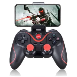 GamePads T3ゲームパッドワイヤレスBluetoothコントローラーAndroid iPhone PCスマートフォンのためのJoypad Joystick iOS Mando Para Juegos