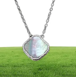 925シルバー15mmファッションクラシック4Four Leaf Clover Necklaces Pendants Motherofpearl Plated 18K for Womengirlバレンタイン039S M2978448