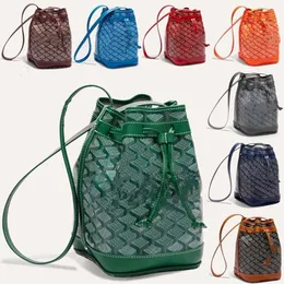 Omuz Tasarımcı Çanta ile Drawstring Buck Crossbody Deri Moda Kadın Cüzdan Çanta Renk Tozu Torba