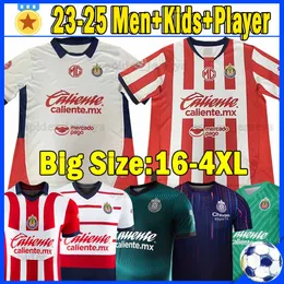 XXXL 4XL 24 25 ChiVas Soccer Jerseys A.ZALDIVAR C. CALDERON 2023 Fans Player Version Football Shirts I.BRIZUELA A.VEGA F. BELTRAN ALVARADO Men Women Kids Kits 3XL