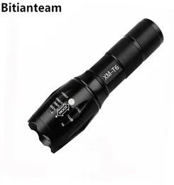 LED BitElandeam 5W Q5 Mini lanterna lanterna 1300 lúmens zoom na saída luzes de busca flash Lights9112804