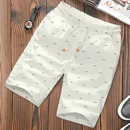 Shorts homens fitness sport marca de cintura elástica shorts algodão shorts de verão design de peixe de peixe de peixe de impressão 240412