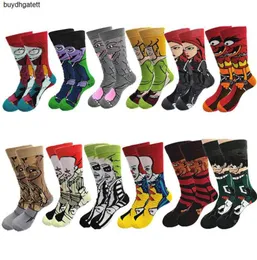Cartoon Anime Charakter Männer und Frauen039s Socken lustige lässige Straße Haltung Unisex Harajuku kreative Baumwolle Wärme2GF9842145