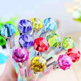 12/36st Creative Big Diamond Gel Pen Söt 0,8 mm Multicolour Ink Drawing Penns Promotional Present Office School Supplies