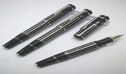 Yamalang Thomas Luxury Pens Black Silver Bar Metal Ballpoint Pens와 Black Diamond Office Signature School Writing Stationery1145752