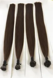 Grade 10Athick termina duplo desenhado 1226 polegadas I Tip Malaysian Hair Extensions 08GS200SLOT DHL9724586